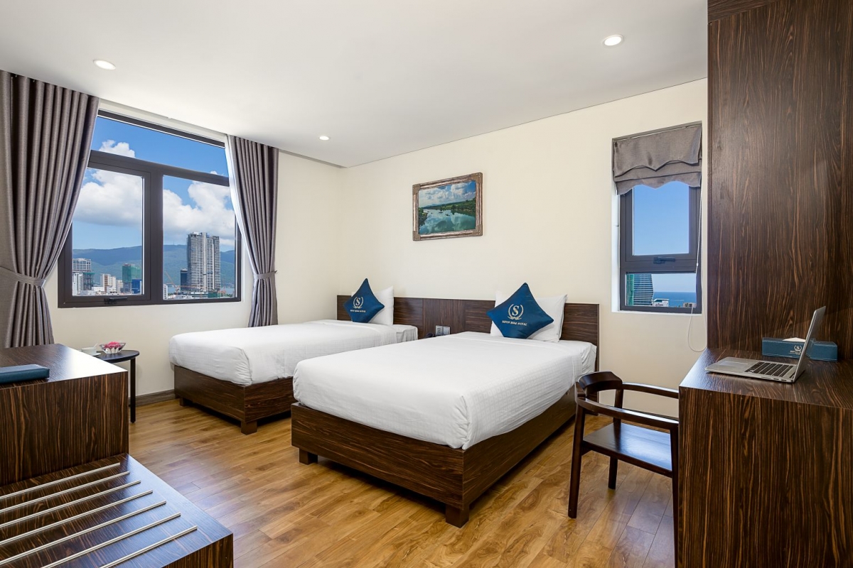 Review Sepon Blue Hotel – Khách sạn gần biển Mỹ Khê với hồ bơi sân thượng đáng trải nghiệm