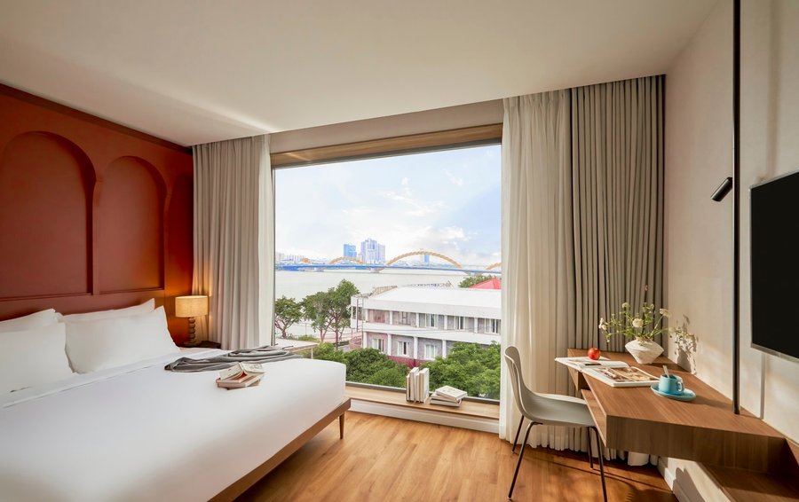 Review M Village Hotel Da Nang Centre: khách sạn 4 sao có giặt ủi miễn phí và bếp chung